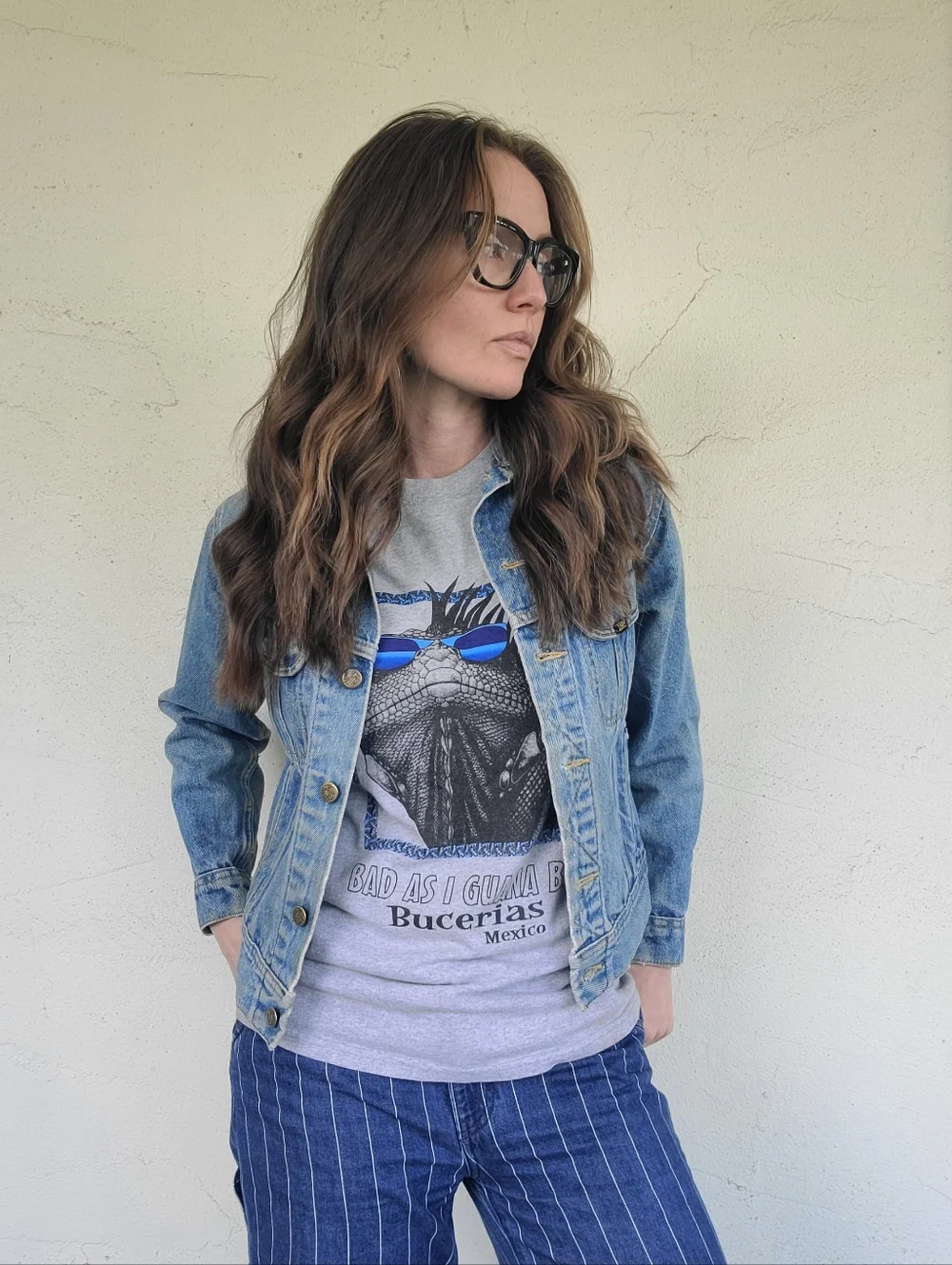 The LEE Riders Vintage 80s Denim Jacket S/M - Picture 4 of 16